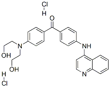 CAS#: 133041-52-8, [4-(Bis(2-Hydroxyethyl)Amino)Phenyl]-[4-(Quinolin-4-Ylamino)Phenyl]Methanone Dihydrochloride