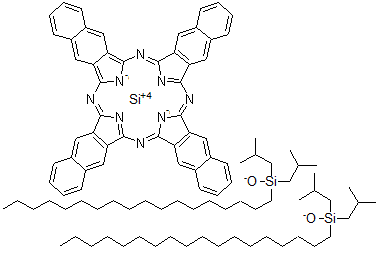 CAS#: 133063-13-5, Bis(di-isobutyloctadecylsiloxy)silicon 2,3-naphthalocyanine