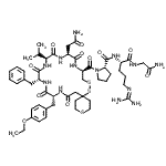 CAS 登录号：133073-76-4， 1-{[(10S,13S,16S,19R,22R)-13-(2-氨基-2-氧代乙基)-19-苄基-22-(4-乙氧基苄基)-16-异丙基-12,15,18,21,24-五氧代-3,7,8-三硫杂-11,14,17,20,23-五氮杂螺[5.19]二十五碳-10-基]羰基}-L-脯氨酰-N<sup>5</sup>-(二氨基亚甲基)-L-鸟氨酰甘氨酰胺