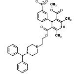 CAS#: 133082-19-6, 2-[4-(Diphenylmethyl)-1-Piperazinyl]Ethyl Methyl 2,6-Dimethyl-4-(3-Nitrophenyl)-1,4-Dihydro-3,5-Pyridinedicarboxylate