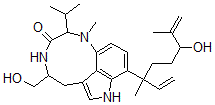 CAS 登录号：133084-52-3， 9-(1-乙烯基-4-羟基-1,5-二甲基-5-己烯基)-1,2,4,5,6,8-六氢-5-(羟基甲基)-1-甲基-2-(1-甲基乙基)-3H-吡咯并(4,3,2-gh)-1,4-苯并二氮杂九环-3-酮