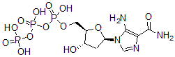 CAS 登录号：133179-57-4， [(2R,3S,5R)-5-(5-氨基-4-氨基甲酰基咪唑-1-基)-3-羟基四氢呋喃-2-基]甲基(羟基-膦酰氧基磷酰)磷酸氢酯