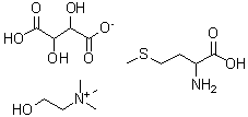 CAS 登录号：1334-17-4， 2-羟基-N,N,N-三甲基乙铵3-羧基-2,3-二羟基丙酸酯蛋氨酸(1:1:1)