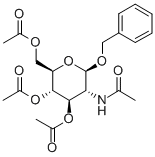 CAS 登录号：13343-66-3， 苄基 2-(乙酰氨基)-2-脱氧-beta-D-吡喃葡萄糖苷 3,4,6-三乙酸酯