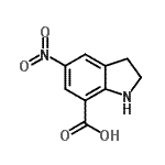 CAS#: 133433-66-6, 5-Nitro-7-Indolinecarboxylic Acid