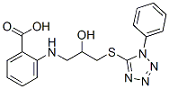 CAS 登录号：133506-53-3， 2-[[2-羟基-3-(1-苯基四唑-5-基)硫基丙基]氨基]苯甲酸