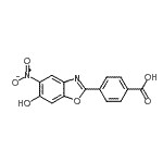 CAS#: 133532-53-3, 4-(6-Hydroxy-5-Nitro-1,3-Benzoxazol-2-Yl)Benzoic Acid
