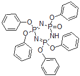 CAS 登录号：133536-29-5， 2,4,4,6,6-五(苯氧基)-1,3,5-三氮杂-2,4,6-三磷杂环己-3,5-二烯2-氧化物