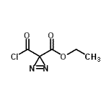 CAS 登录号：133587-70-9， 乙基3-(氯甲酰基)-3H-二氮杂环丙烯-3-羧酸酯