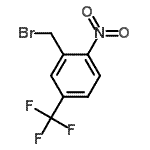 CAS 登录号：133605-28-4， 2-(溴甲基)-1-硝基-4-(三氟甲基)苯