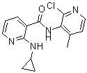 CAS#: 133627-47-1, N-(2-Chloro-4-Methyl-3-Pyridinyl)-2-(Cyclopropylamino)-3-Pyridinecarboxamide