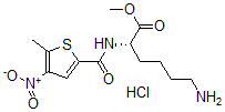 CAS#: 133628-32-7, Methyl (2S)-6-Amino-2-[(5-Methyl-4-Nitrothiophene-2-Carbonyl)Amino]Hexanoate Hydrochloride