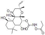 CAS 登录号：133632-84-5， [[(3R,4aS,5R,6R,6aR,10R,10aS,10bR)-3-乙烯基-6,10,10b-三羟基-3,4a,7,7,10a-五甲基-1-氧代-5,6,6a,8,9,10-六氢-2H-苯并[f]苯并吡喃-5-基]氧基羰基氨基] 丙酸酯