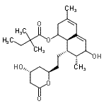 CAS#: 133645-46-2, (7R,8S,8aR)-6-Hydroxy-8-{2-[(2R,4R)-4-Hydroxy-6-Oxotetrahydro-2H-Pyran-2-Yl]Ethyl}-3,7-Dimethyl-1,2,6,7,8,8A-Hexahydro-1-Naphthalenyl 2,2-Dimethylbutanoate