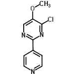 CAS 登录号：133661-38-8， 4-氯-5-甲氧基-2-(4-吡啶基)嘧啶