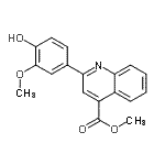 CAS#: 133676-10-5, Methyl 2-(4-Hydroxy-3-Methoxyphenyl)-4-Quinolinecarboxylate