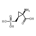 CAS 登录号：133753-34-1， (1R,2S)-1-氨基-2-(膦酰甲基)环丙烷羧酸
