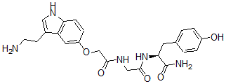 CAS#: 133790-08-6, (2S)-2-[[2-[[2-[[3-(2-Aminoethyl)-1H-Indol-5-Yl]Oxy]Acetyl]Amino]Acetyl]Amino]-3-(4-Hydroxyphenyl)Propanamide
