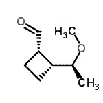 CAS 登录号：133796-83-5， (1S,2R)-2-[(1S)-1-甲氧基乙基]环丁烷甲醛
