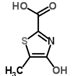 CAS#: 133833-94-0, 4-Hydroxy-5-Methyl-1,3-Thiazole-2-Carboxylic Acid