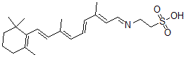 CAS#: 133867-05-7, 2-[[(2E,4E,6E,8E)-3,7-Dimethyl-9-(2,6,6-Trimethyl-1-Cyclohexenyl)Nona-2,4,6,8-Tetraenylidene]Amino]Ethanesulfonic Acid