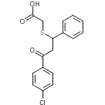 CAS 登录号：133961-81-6， {[3-(4-氯苯基)-3-氧代-1-苯基丙基]硫基}乙酸