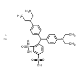 CAS 登录号：133978-89-9， 4-[二[4-(二乙基氨基)苯基]甲基]-1,3-苯二磺酸钠盐(1:1)