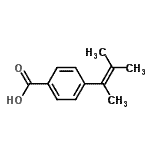 CAS 登录号：13399-35-4， 4-(3-甲基-2-丁烯-2-基)苯甲酸