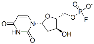 CAS 登录号：134-46-3， [(2R,3S,5R)-5-(5-氟-2,4-二氧代嘧啶-1-基)-3-羟基四氢呋喃-2-基]磷酸二氢甲酯