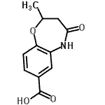 CAS#: 134076-69-0, 2-Methyl-4-Oxo-2,3,4,5-Tetrahydro-1,5-Benzoxazepine-7-Carboxylic Acid