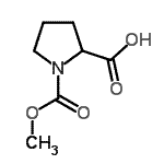 CAS 登录号：134250-76-3， 1-(甲氧羰基)脯氨酸
