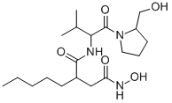 CAS 登录号：13434-13-4， (2R)-N4-羟基-N1-[(1S)-1-[[(2S)-2-(羟基甲基)-1-吡咯烷基]羰基]-2-甲基丙基]-2-戊基-丁二酰胺
