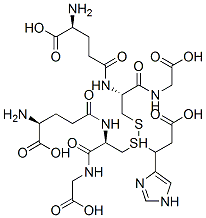 CAS 登录号：134381-44-5， (2S)-2-氨基-5-[[(2R)-2-氨基-3-[3-羟基-1-(3H-咪唑-4-基)-3-氧代丙基]硫基丙酰]-(羧甲基)氨基]-5-氧代戊酸