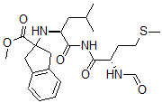 CAS#: 134406-59-0, Methyl 2-[[(2S)-1-[[(2S)-2-Formamido-4-Methylsulfanylbutanoyl]Amino]-4-Methyl-1-Oxopentan-2-Yl]Amino]-1,3-Dihydroindene-2-Carboxylate