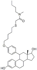 CAS#: 134413-34-6, N-Butyl-2-[5-[4-[(11S,13S,17S)-3,17-Dihydroxy-13-Methyl-6,7,8,9,11,12,14,15,16,17-Decahydrocyclopenta[a]Phenanthren-11-Yl]Phenoxy]Pentylsulfanyl]-N-Methylacetamide