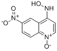 CAS 登录号：13442-15-4， N-羟基-6-硝基-4-喹啉胺 1-氧化物