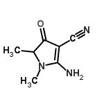CAS#: 134518-56-2, 2-Amino-1,5-Dimethyl-4-Oxo-4,5-Dihydro-1H-Pyrrole-3-Carbonitrile