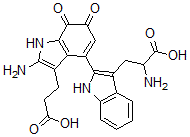 CAS 登录号：134645-25-3， 2-氨基-3-[2-[2-氨基-3-(2-羧基乙基)-6,7-二氧代-1H-吲哚-4-基]-1H-吲哚-3-基]丙酸