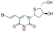 CAS#: 134699-93-7, 5-[(E)-2-Bromoethenyl]-1-[(2R,4S,5R)-4-Hydroxy-5-(Hydroxymethyl)Thiolan-2-Yl]Pyrimidine-2,4-Dione