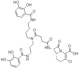 CAS#: 134782-23-3, (6R,7S)-3-Chloro-7-[[4-[[4-[(2,3-Dihydroxybenzoyl)Amino]Butyl][3-[(2,3-Dihydroxybenzoyl)Amino]Propyl]Amino]-1,4-Dioxobutyl]Amino]-8-Oxo-1-Azabicyclo[4.2.0]Oct-2-Ene-2-Carboxylicacid