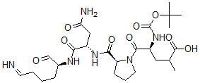 CAS 登录号：134790-35-5， (4S)-5-[(2S)-2-[[(2S)-4-氨基-1-[[(2S)-6-亚氨基-1-氧代己烷-2-基]氨基]-1,4-二氧代丁烷-2-基]氨基甲酰]吡咯烷-1-基]-2-甲基-4-[(2-甲基丙烷-2-基)氧基羰基氨基]-5-氧代戊酸