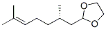 CAS 登录号：134876-96-3， 2-[(2S)-2,6-二甲基庚-5-烯基]-1,3-二氧戊环