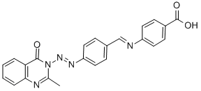 CAS#: 134895-14-0, 4-[[[2-(2-Methyl-4-Oxo-3(4H)-Quinazolinyl)Diazenyl]Phenylmethylene]Amino]-Benzoic Acid