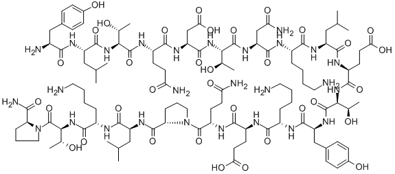 CAS#: 134981-49-0, L-Tyrosyl-L-Leucyl-L-Threonyl-L-Glutaminyl-L-alpha-Glutamyl-L-Threonyl-L-Asparaginyl-L-Lysyl-L-Valyl-L-alpha-Glutamyl-L-Threonyl-L-Tyrosyl-L-Lysyl-L-alpha-Glutamyl-L-Glutaminyl-L-Prolyl-L-Leucyl-L-Lysyl-L-Threonyl-L-Prolinamide