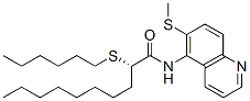 CAS 登录号：134991-85-8， 2-己基硫基-N-(6-甲硫基喹啉-5-基)癸烷酰胺