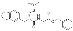 CAS 登录号：135038-56-1， 苯基甲基2-[[(2S)-2-(乙酰基硫基甲基)-3-(1,3-苯并二氧戊环-5-基)丙酰]氨基]乙酸酯