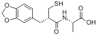 CAS 登录号：135038-59-4， N-[(2S)-3-(1,3-苯并二氧戊环-5-基)-2-(巯基甲基)-1-氧代丙基]-L-丙氨酸