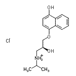 CAS#: 135201-50-2, (2S)-2-Hydroxy-3-[(4-Hydroxy-1-Naphthyl)Oxy]-N-Isopropyl-1-Propanaminium Chloride