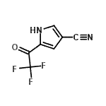 CAS 登录号：135250-38-3， 5-(三氟乙酰基)-1H-吡咯-3-甲腈