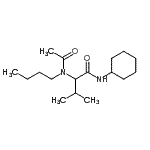 CAS 登录号：13531-90-3， N<sup>2</sup>-乙酰基-N<sup>2</sup>-丁基-N-环己基缬氨酰胺